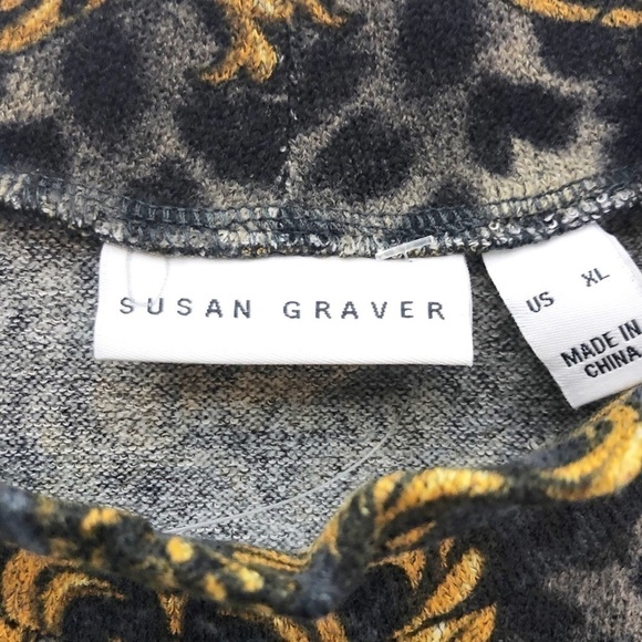 𝅺Susan Graver Damask Printed Sweater Tunic New NWOT - Picture 10 of 11